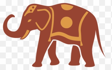 Elephant Silhouette Clip Art - Elefante De La India Silueta Emoji,Elephant Emoticon For Facebook