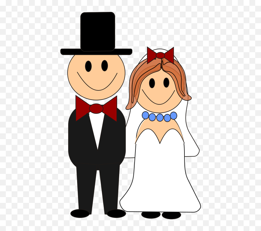 Free Wedding Cartoon Images Download - Bride And 3 Grooms Cartoon Emoji,Married Emoji