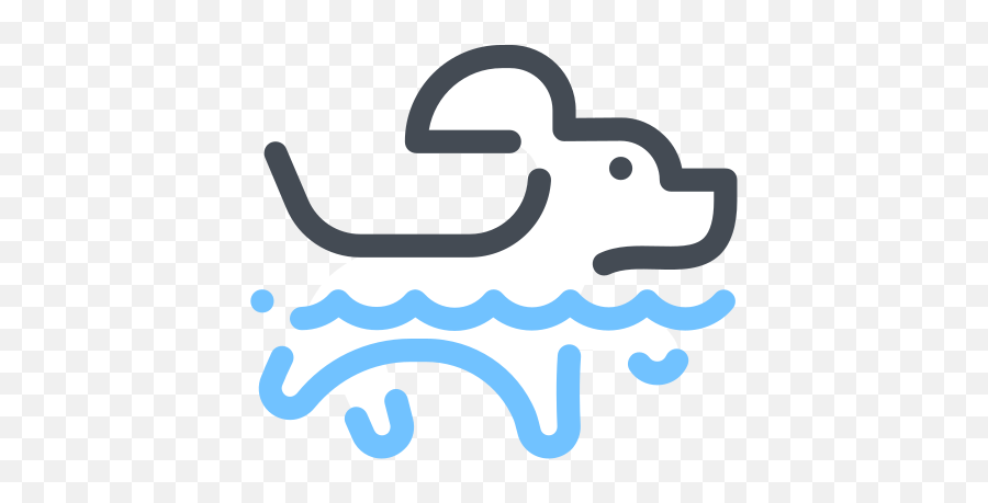 Icono De Perro Nadar Estilo Pastel - Dog Swim Icon Emoji,Nadar Emojis