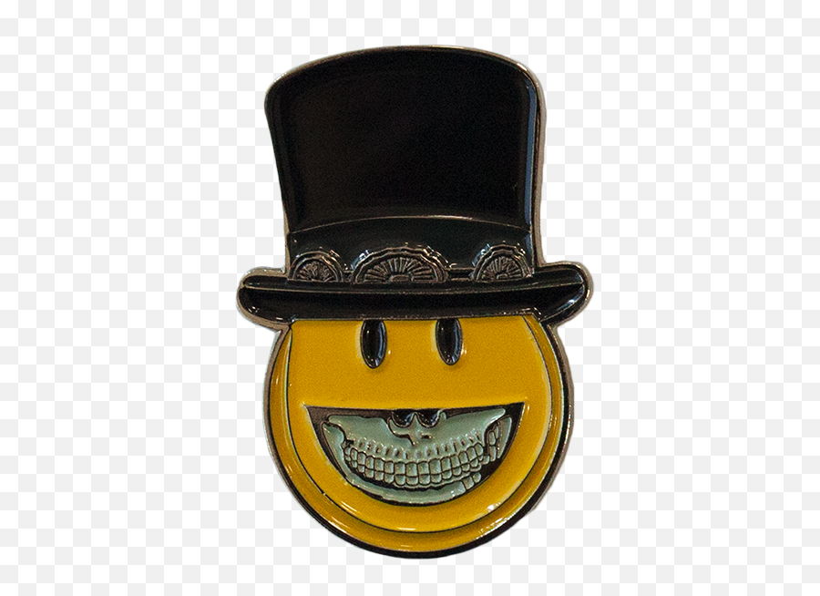 Download Smiley Top Hat Pin - Costume Hat Emoji,Do They Use Smiley Face Emojis Mexico