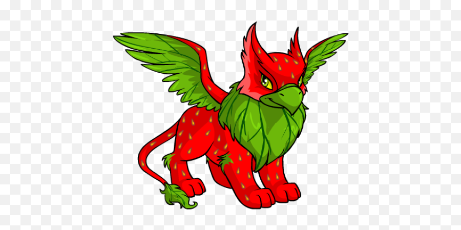 Strawberry Eyrie - Eyrie Neopets Emoji,Mythological Creature Of Emotion