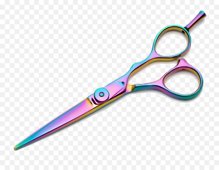 Scissors Tumblr Rainbow Sticker - Holographic Hair Cutting Scissors Emoji,Scissor Emoji