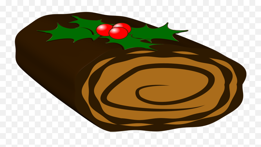 Yule Log - Christmas Food Clipart Png Emoji,Pagan Yule Log Emoticons