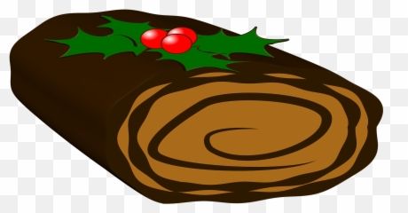 Yule Log - Christmas Food Clipart Png Emoji,Pagan Yule Log Emoticons