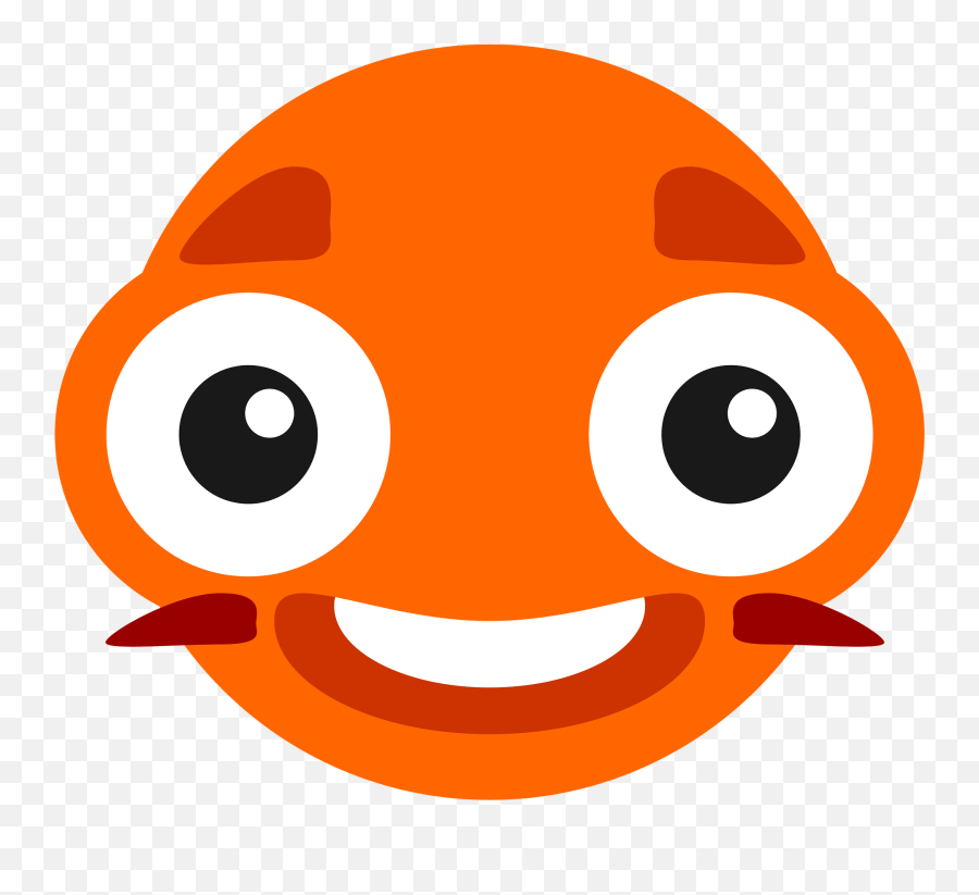 Orange Bug - Eyed Monster Face Clipart Free Download Emoji,Stare Face Emoticon