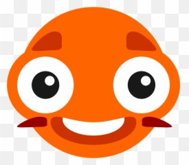 Orange Bug - Eyed Monster Face Clipart Free Download Emoji,Stare Face Emoticon