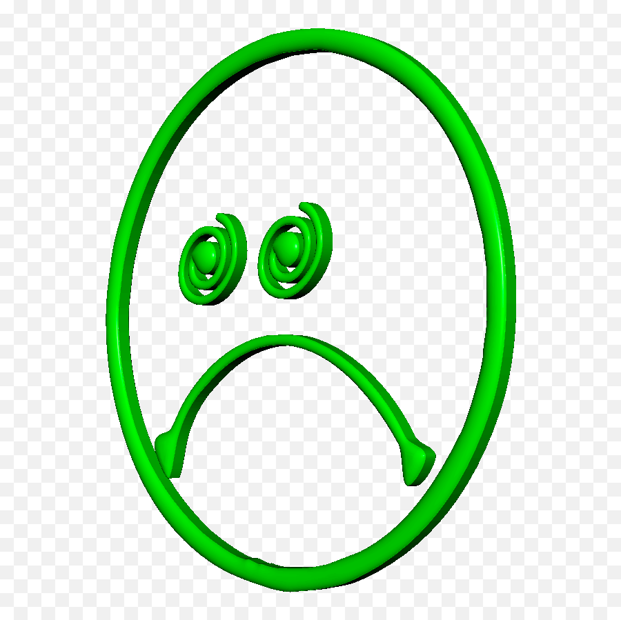 About Le Bonkeur Emoji,Green Sad Emoticon