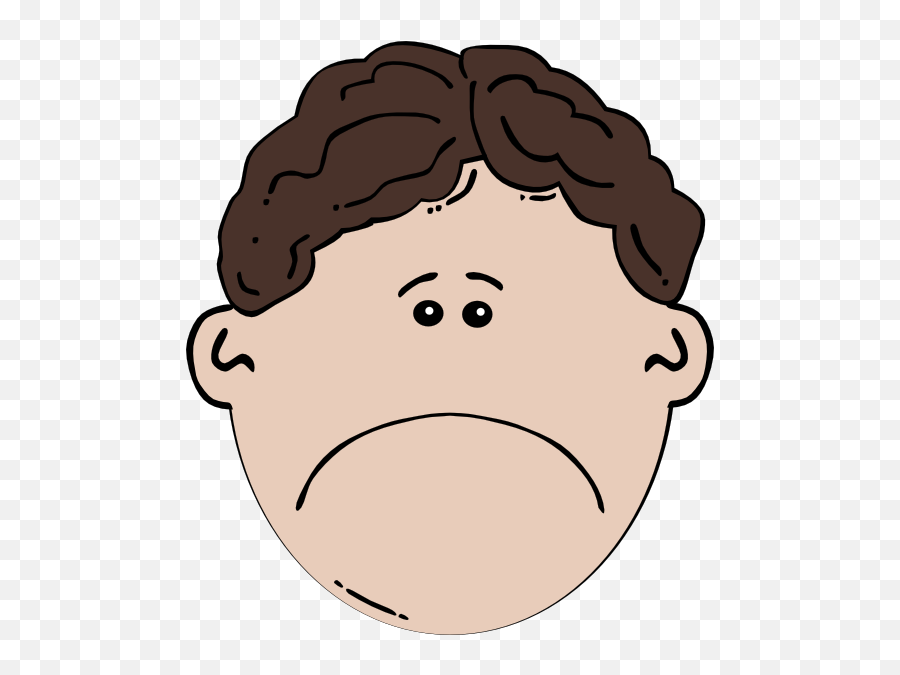 Download Sad Boy Clipart - Boy Face Clipart Png Image With Emoji,Sad Emoticon Clipart