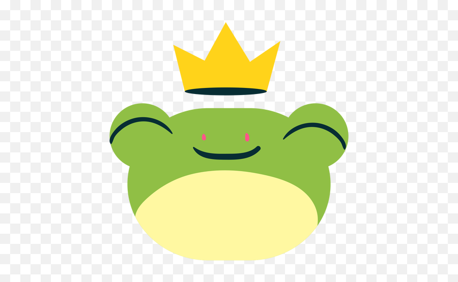Happy King Frog Face Transparent Png U0026 Svg Vector Emoji,Wolf Emoji Frog Emoji
