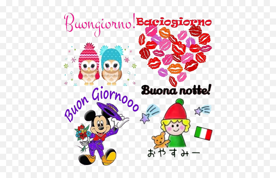 Buongiorno Buona Sera Buona Notte 2020 Sticker U2013 Apps On Emoji,Buon Giorno Con Emoticon