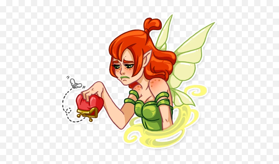 Green Fairy Telegram Stickers Emoji,Fiary Emoji