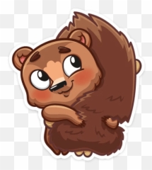 Brownie Love Stickers By Hira Akram Emoji,Grizzly Bear Emoji Discord