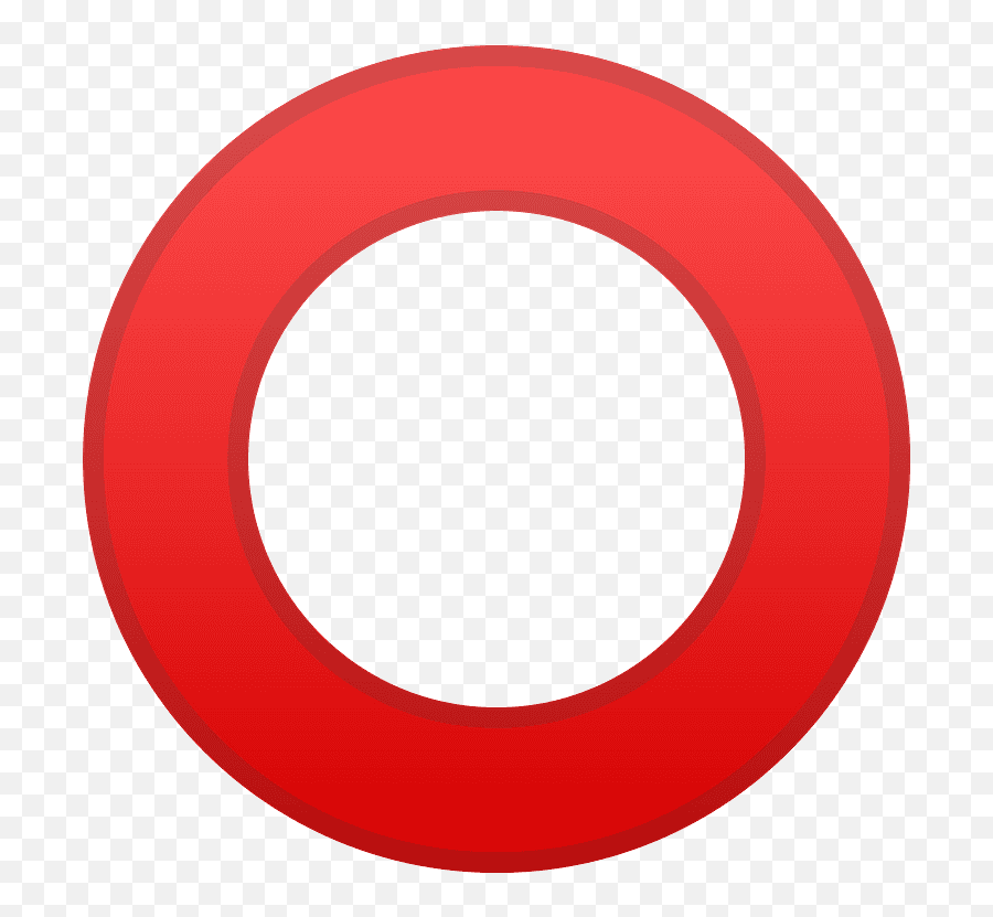 Hollow Red Circle Emoji Clipart Free Download Transparent,Gray Square Emoji
