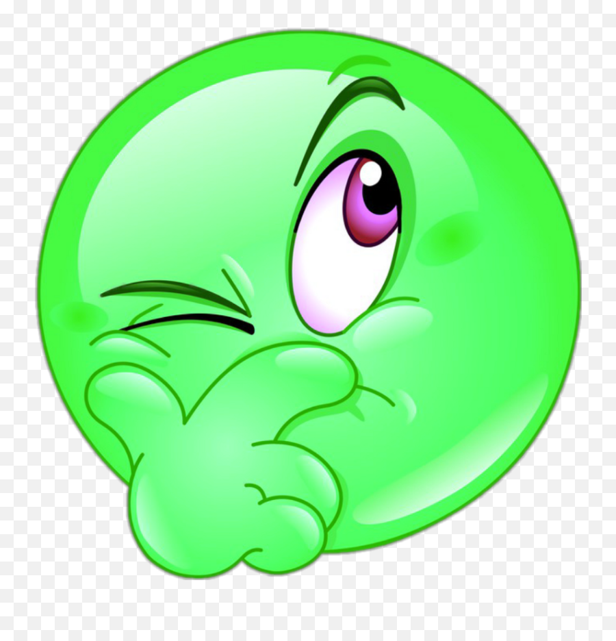 Emoji Emojis Green Slime Happy Thinking - Smiley Grübeln,Question Emoji