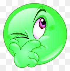 Emoji Emojis Green Slime Happy Thinking - Smiley Grübeln,Question Emoji