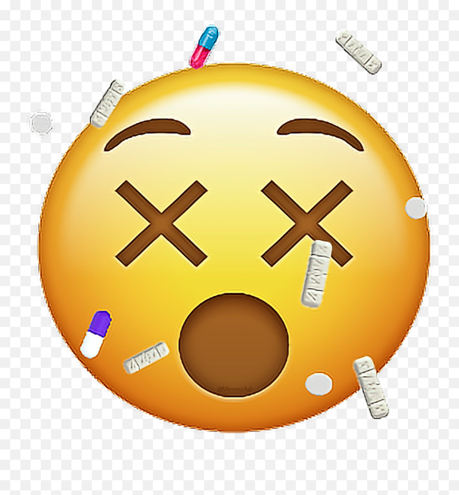Pill Clipart Emoji Pill Emoji - Transparent Background Dead Emoji,Drug Emoji