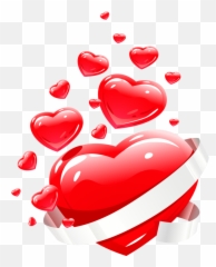Love Heart Illustration - Hearts Going Up Emoji,Twin Heart Emoji