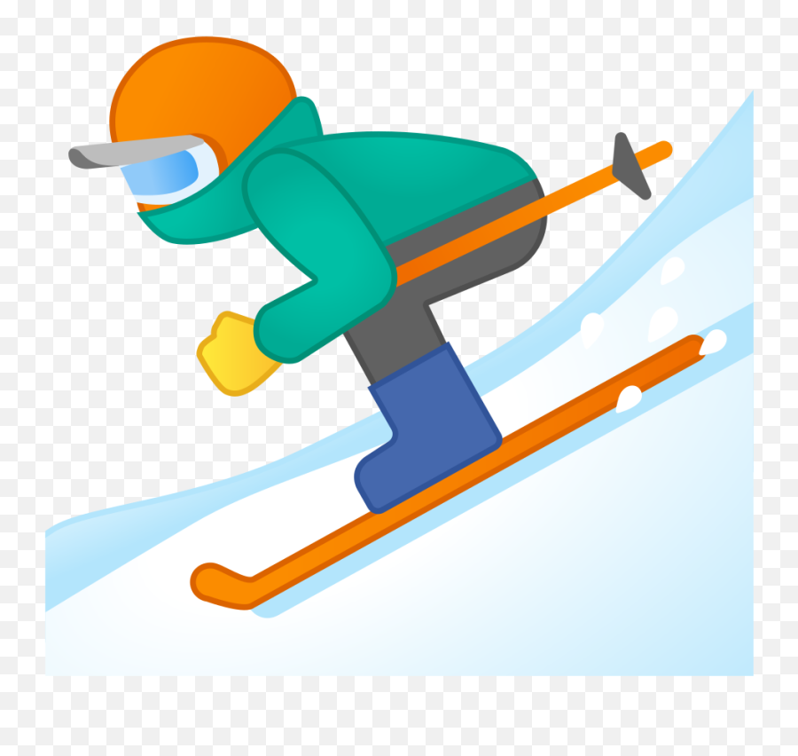 Skier Emoji - Skifahrer Emoji,100 Emoji Jumper