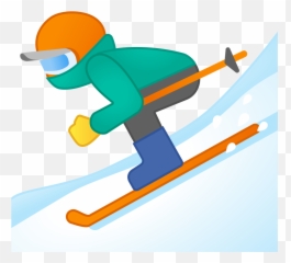 Skier Emoji - Skifahrer Emoji,100 Emoji Jumper