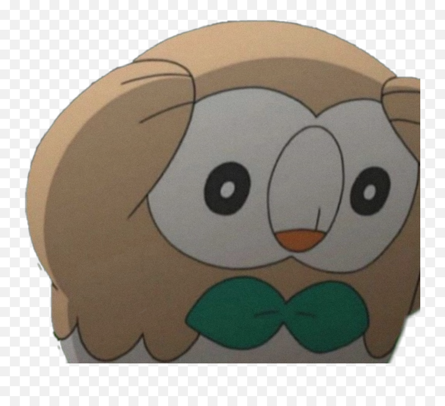 Rowlet Nosequehagoconmivida Sticker - Distressed Rowlet Meme Emoji,Rowlet Emoji