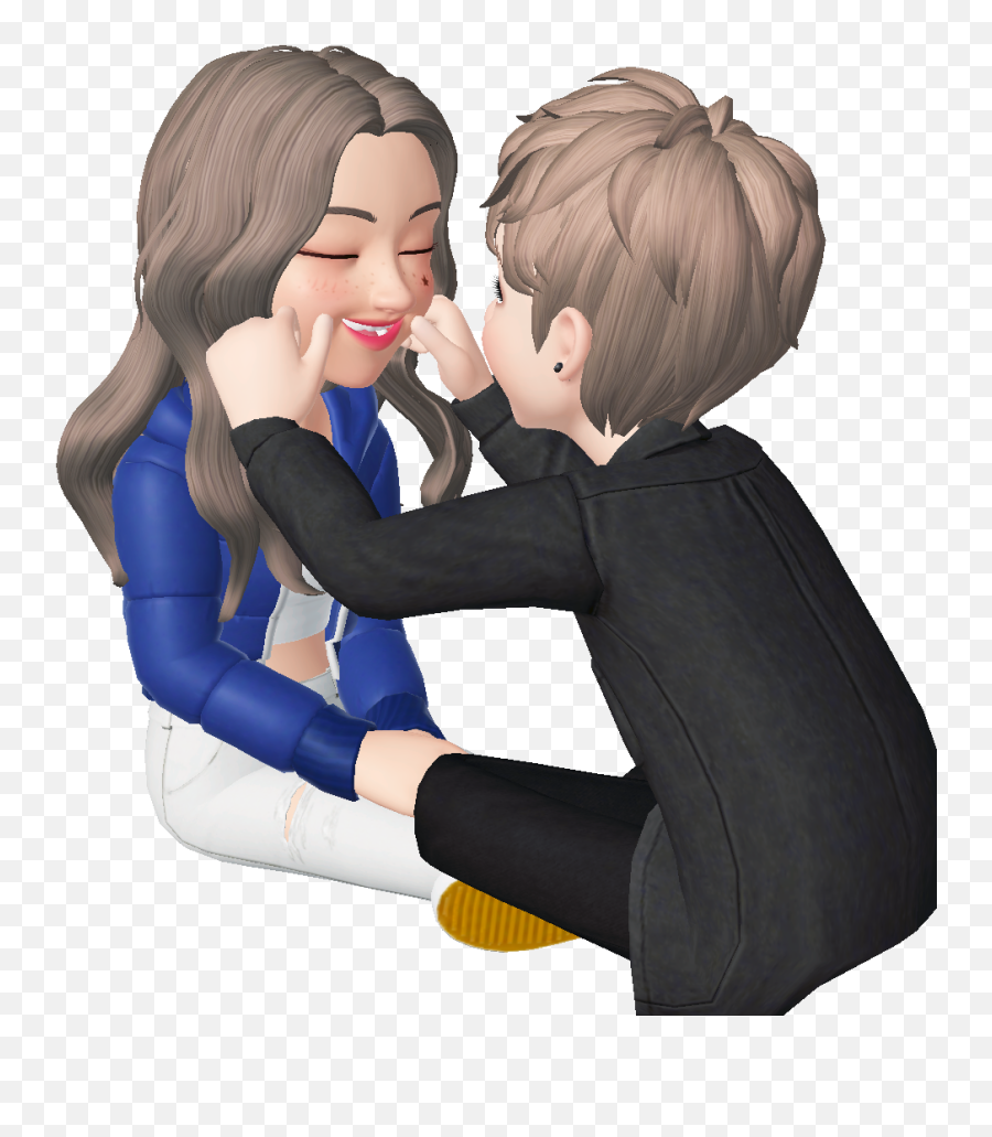 Cute Love Cartoons Cute Couple Cartoon - Hug Emoji,Cute Couple Emoji Stories