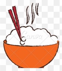 Rice Clipart Hot Rice - Bowl Of Hot Rice Cartoon Emoji,Rice Bowl Emoji