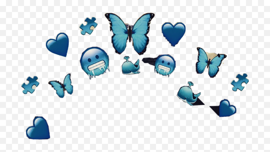Crown Halo Blue Emoji Filter Sticker By Chetnaa - Girly,Halo Emoji