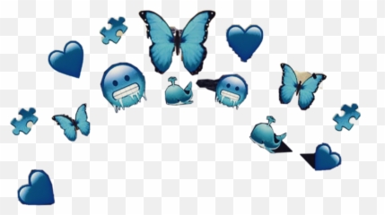 Crown Halo Blue Emoji Filter Sticker By Chetnaa - Girly,Halo Emoji