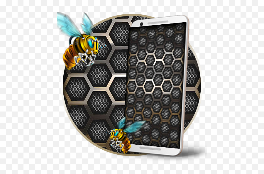 Sweet Honeycomb Live Wallpaper - Green Black Honeycombs Backgrounds Emoji,Honey Bee Emoji