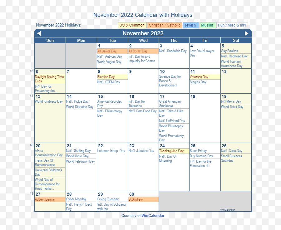 November 2022 Calendar With Holidays - United States May 2021 Calendar With Holidays Emoji,Thanksgiving Emoji For Texting