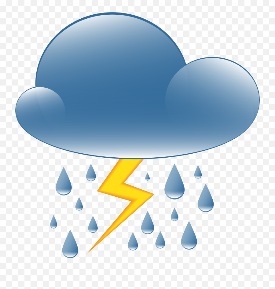 Latest Download Thundery Showers Weather Icon Png Clip Emoji,Rain Emoji Downloadable