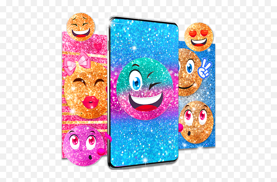Emoji Glitter Live Wallpaper U2013 Apps On Google Play - Happy,Splash Emoji