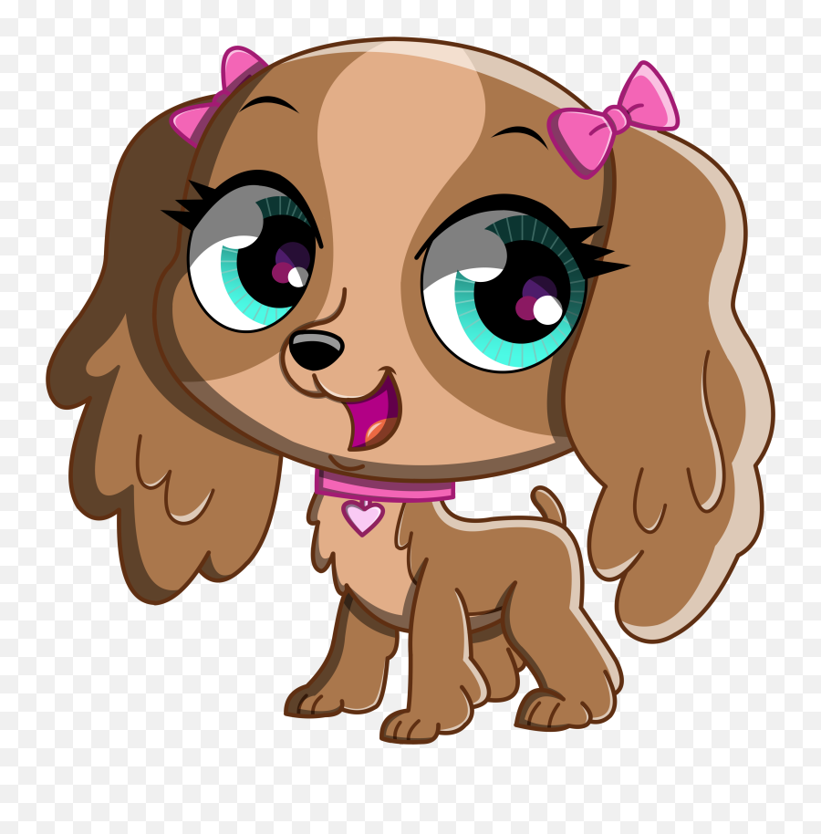 Library Of Dog Licking Banner - Littlest Pet Shop Dogs Cartoon Emoji,Licking Puppy Emoticon