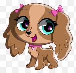 Library Of Dog Licking Banner - Littlest Pet Shop Dogs Cartoon Emoji,Licking Puppy Emoticon