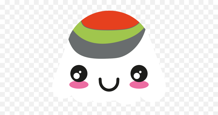 Smile Kawaii Wasabi Sushi Roll - Transparent Png U0026 Svg Dot Emoji,Massive Japanese Emoticon