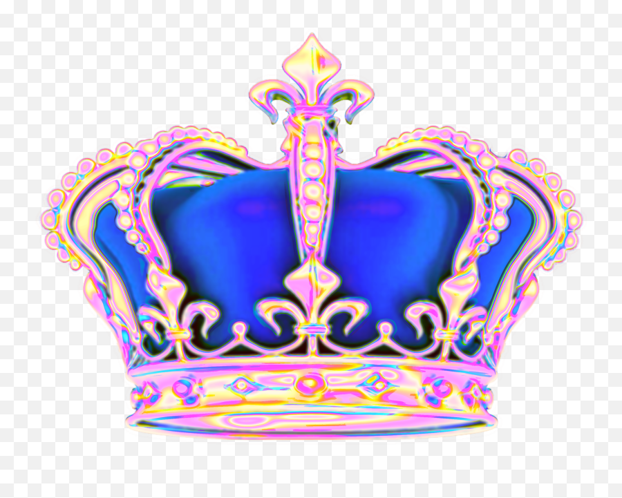 Queen Crown Princess Aesthetic Sticker - Gold Crown Emoji,Queen Emoji Wallpaper