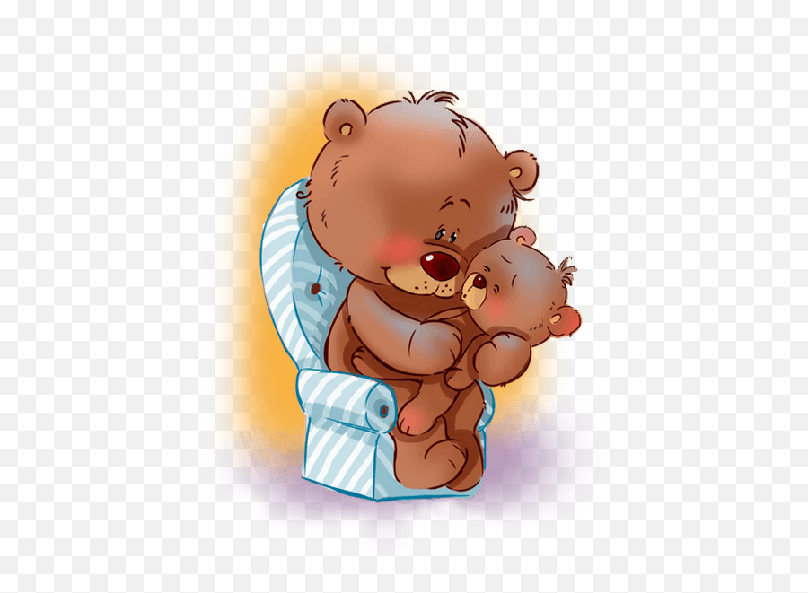 The Most Edited - Clip Art Cute Fathers Day Emoji,Mama And Baby Bear Emoji