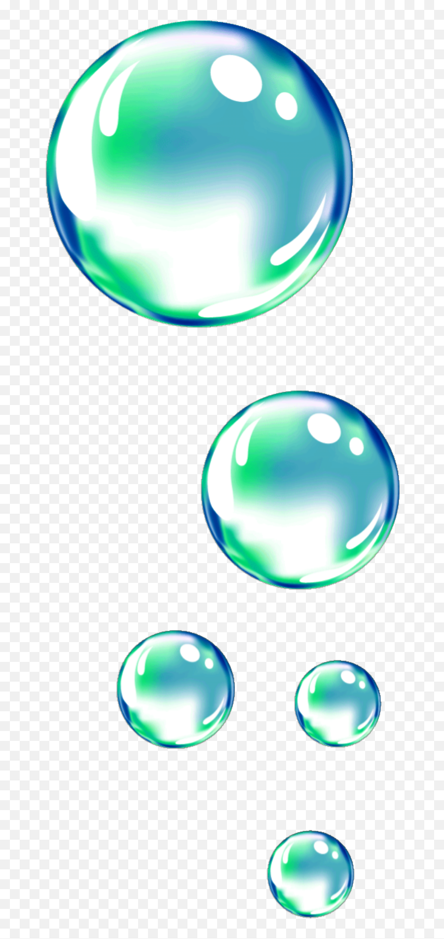 Mq Blue Green Bubbles Bubble Sticker - Dot Emoji,Blue Bubble Emoji Generator