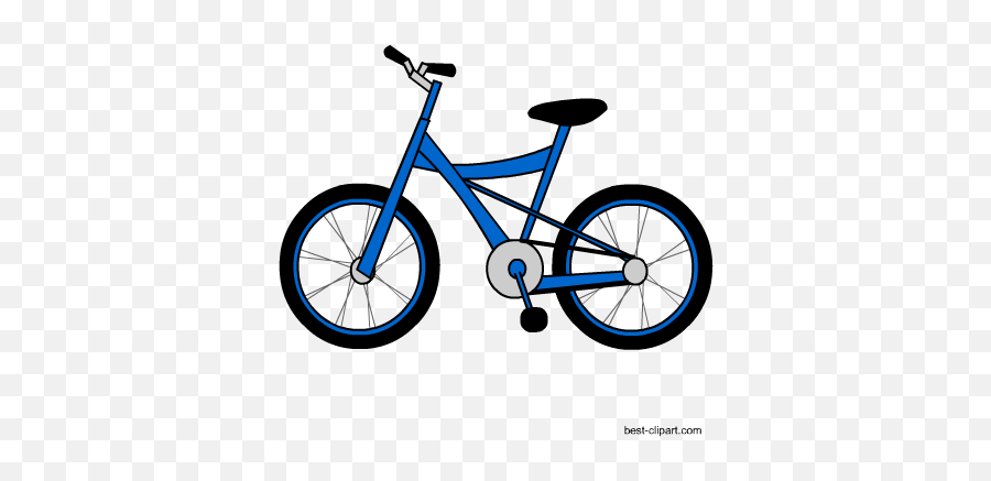 Free Bicycle Clip Art - Bicicleta Eléctrica Con Motor Emoji,Bicicle Emoji Transparent