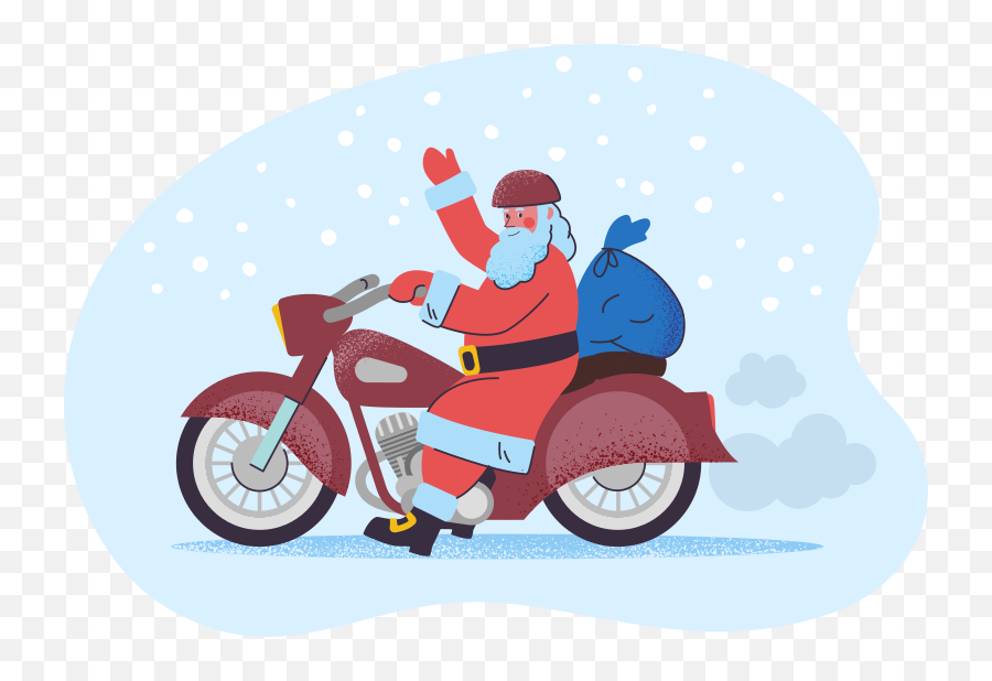 Merry Christmas Illustrations - Motorcycling Emoji,Merry Christmas Emojis For Facebook.jpg