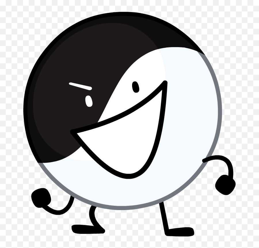 Yin - Yin Yang Inanimate Insanity Emoji,Labeled Emoticon Black And White Image