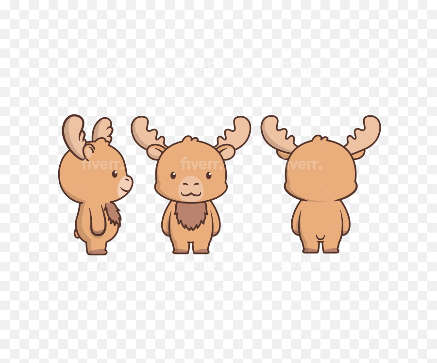 Design Cute Animal Emoticon Stickers Character - Happy Emoji,Cute Emoticon