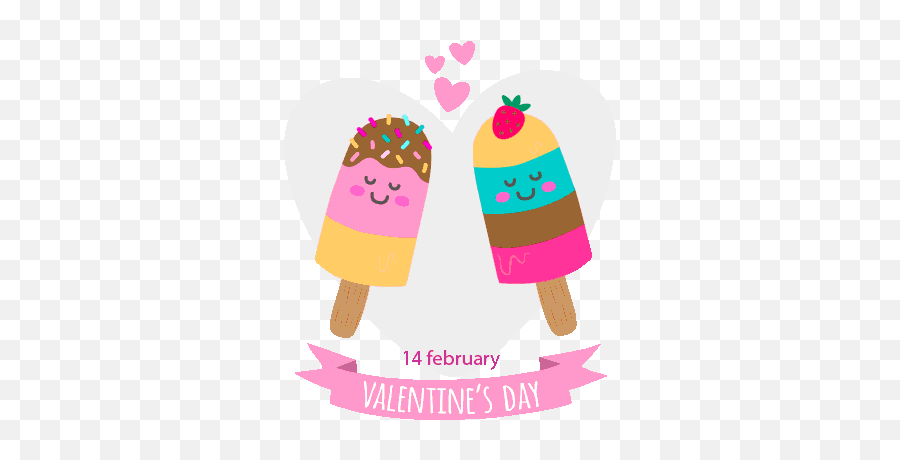 Love Couples Gif Stickers By Jaison Joseph - Valentine Ice Cream Gif Emoji,Strawberry Sundae Emojis