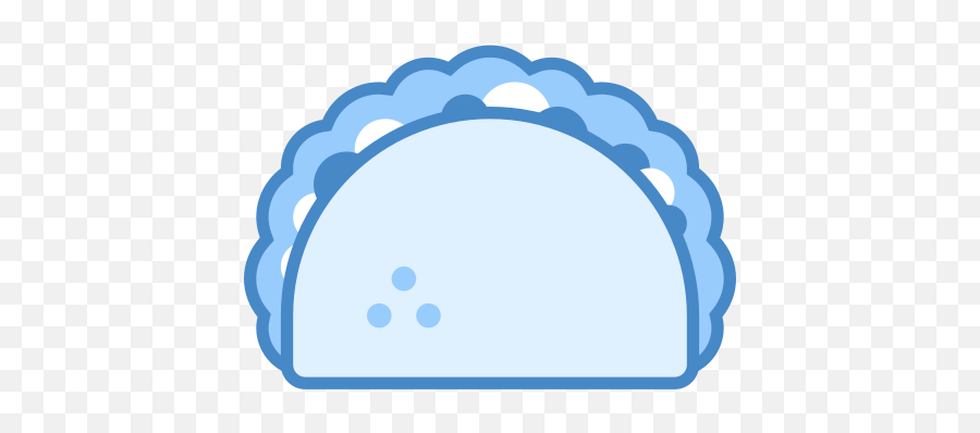 Taco Icon In Blue Ui Style - Gjsd Trojan Emoji,Taco Emoji Transparent Backround