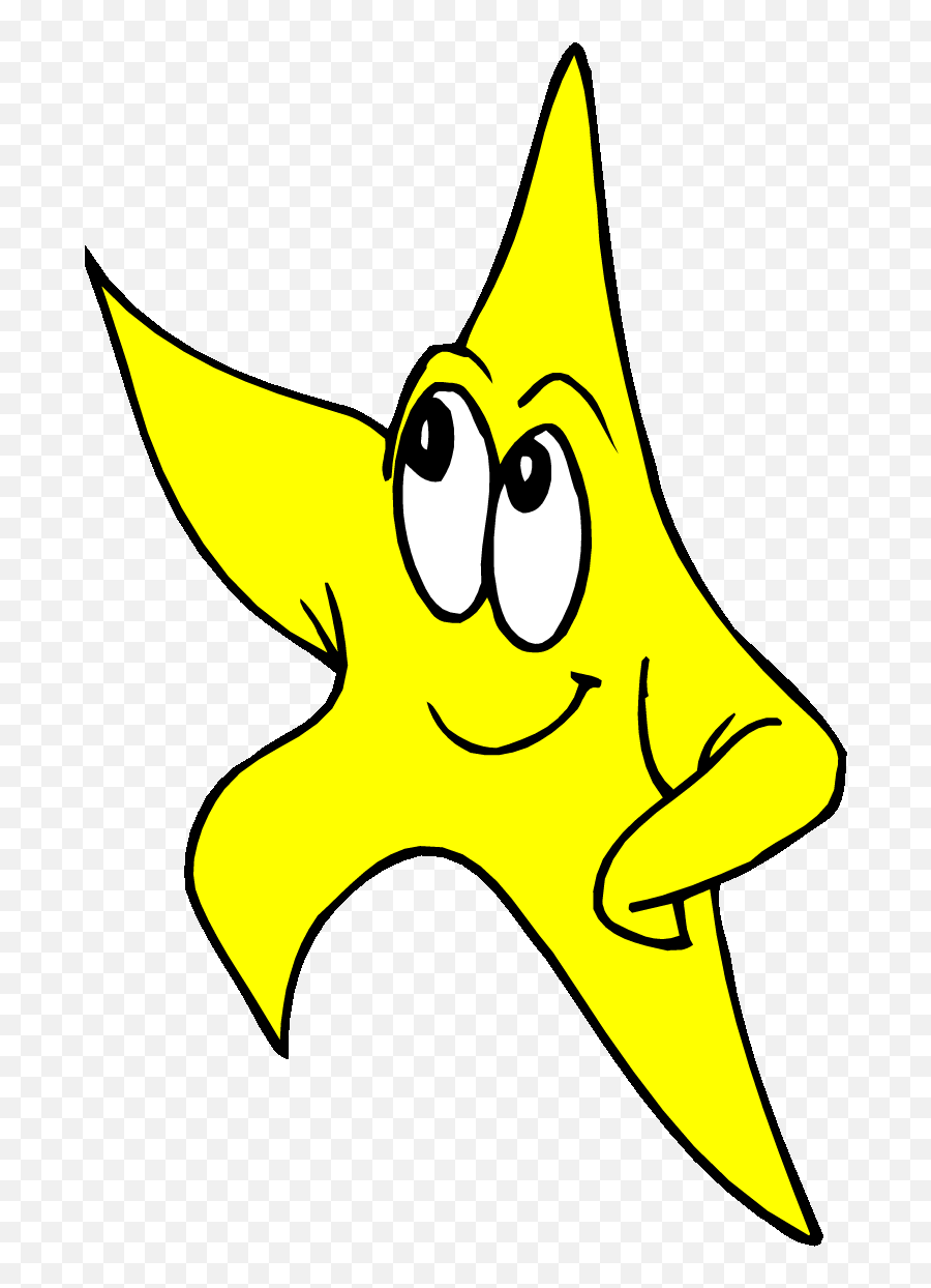 Clipart Smiley Star - Cartoon Animated Star Emoji,Emojis Mogicons