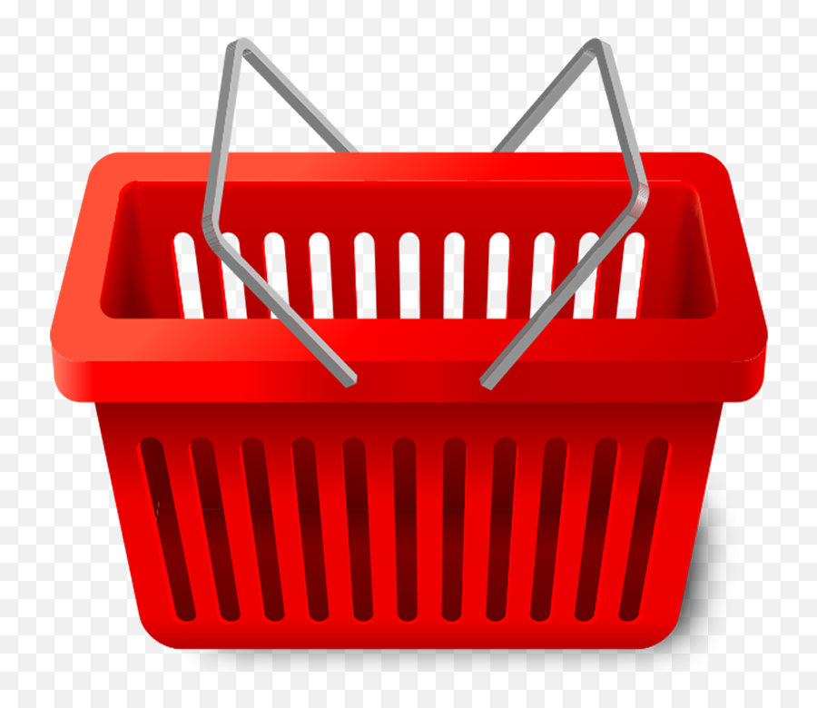Red Shopping Cart Bucket Png Transparent Images Free - Transparent Background Shopping Basket Png Emoji,Shopping Emoji Clipart