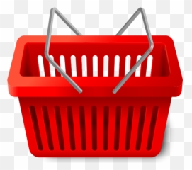 Red Shopping Cart Bucket Png Transparent Images Free - Transparent Background Shopping Basket Png Emoji,Shopping Emoji Clipart