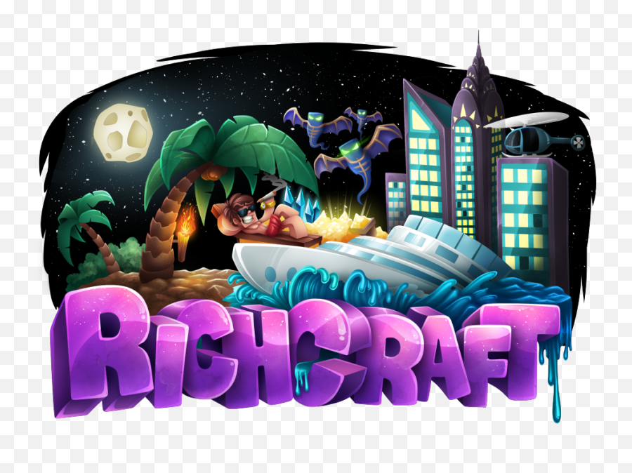 Richcraft Minecraft City Economy Server - Survival Minecraft Server Logos Emoji,Minecraft Emojis For Discords
