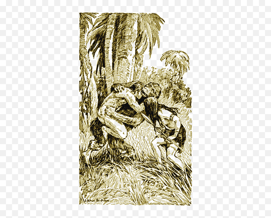 The Son Of Tarzan - Tarzan Sketches Edgar Rice Burroughs Emoji,Agony And Despair Emotions Artwork