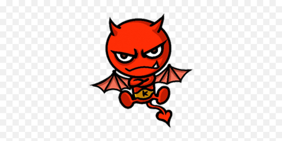 Little Devil Sticker By Vien Tran - Cute Devil Png Emoji,How To Make Devil Emoji